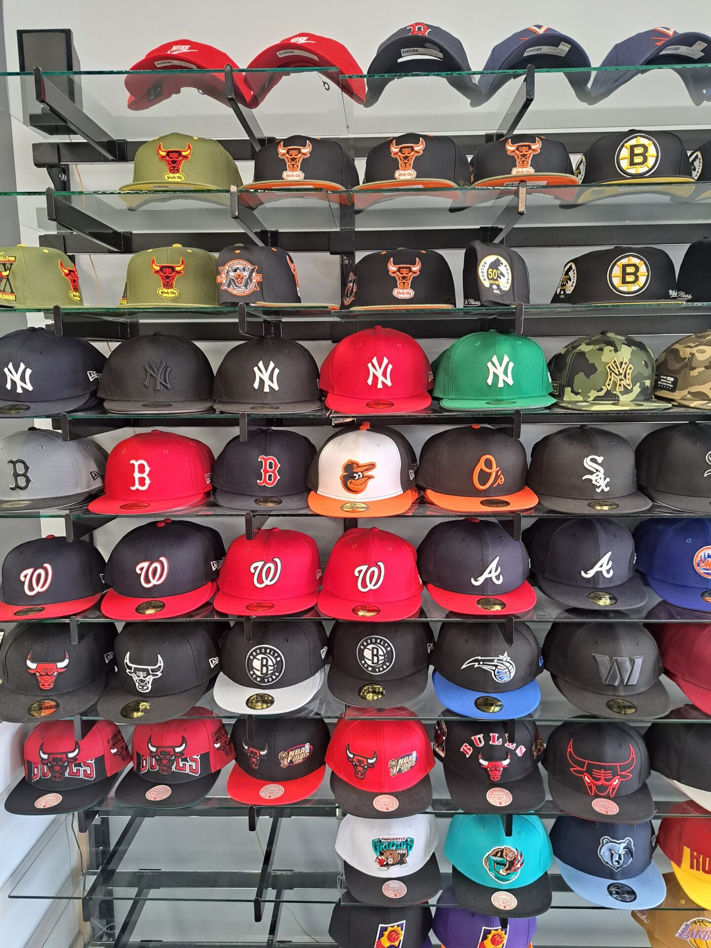 Hats 2 group of hats showcase shop look